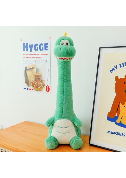 100CM Dinozor Sarıl Kaz Peluş Bebek Bebek Yastık Hediye (Yurt Dışından)