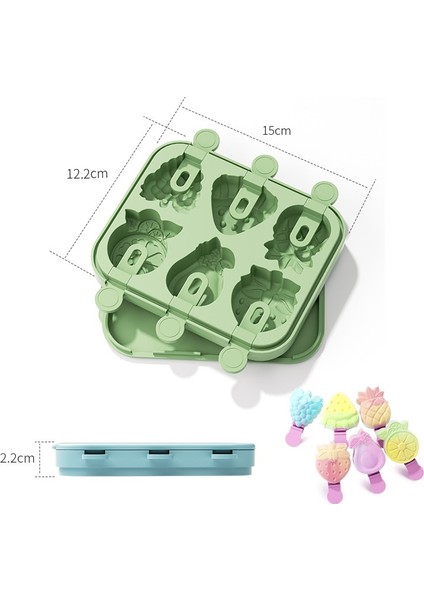 Dondurma Kalıbı Gıda Sınıfı Silikon Ev Yapımı Popsicle Modeli Yapın (Yurt Dışından)
