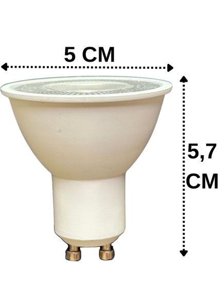 (6 Adet) Osaka 7W Kırmızı Işık GU10 Duylu Led Çanak Ampul modelleri