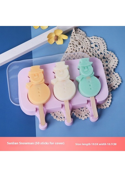 Dondurma Kalıbı Ev Gıda Sınıfı Yumuşak Silikon Ev Yapımı Popsicle Çubuk Modeli (Yurt Dışından)