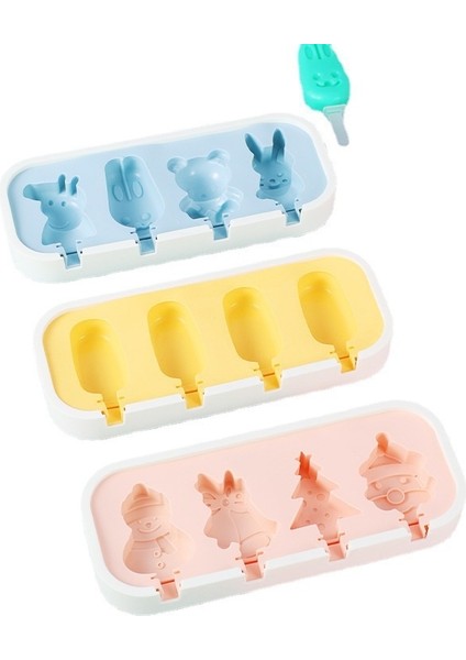 Dondurma Kalıbı Gıda Sınıfı Silikon Ev Yapımı Popsicle Modeli Yapın (Yurt Dışından)
