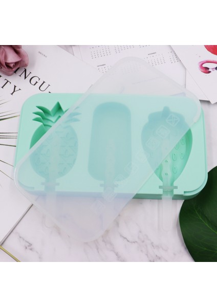 Dondurma Kalıbı Gıda Sınıfı Silikon Ev Yapımı Buz Lolly Öğütücü (Yurt Dışından)