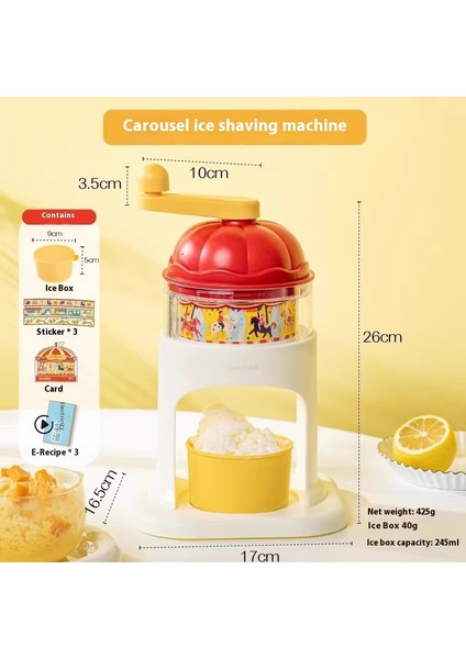 Smoothie El Krank Buz Kırıcı Smoothie Makinesi Ev Küçük Manuel Buz Kırıcı (Yurt Dışından)