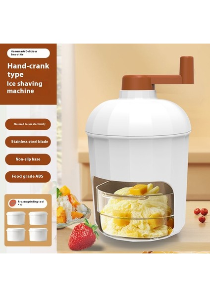 Smoothie El Krank Buz Kırıcı Smoothie Makinesi Ev Küçük Manuel Buz Kırıcı (Yurt Dışından)