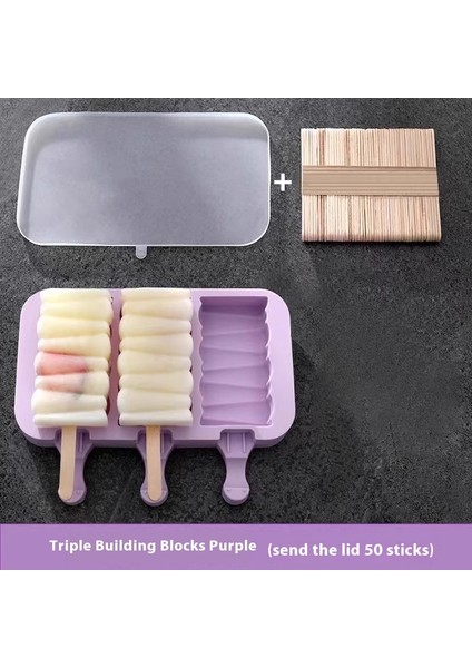 Dondurma Kalıbı Ev Gıda Sınıfı Yumuşak Silikon Ev Yapımı Popsicle Çubuk Modeli (Yurt Dışından)
