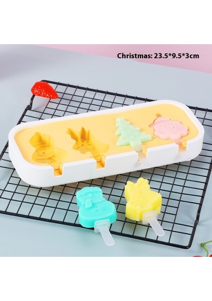 Dondurma Kalıbı Gıda Sınıfı Silikon Ev Yapımı Popsicle Modeli Yapın (Yurt Dışından)