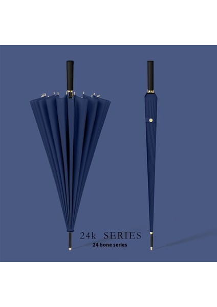 Japon Uzun Saplı Otomatik Şemsiye Sağlam Erkekler ve Kadınlar Büyük Güneşlik Yağmur ve Parlaklık Çift Kullanımlı (Yurt Dışından)