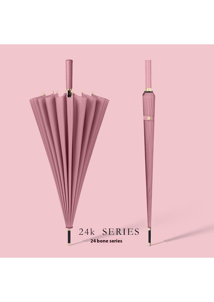 Japon Uzun Saplı Otomatik Şemsiye Sağlam Erkekler ve Kadınlar Büyük Güneşlik Yağmur ve Parlaklık Çift Kullanımlı (Yurt Dışından)