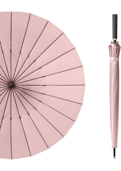 Japon Uzun Saplı Otomatik Şemsiye Sağlam Erkekler ve Kadınlar Büyük Güneşlik Yağmur ve Parlaklık Çift Kullanımlı (Yurt Dışından)