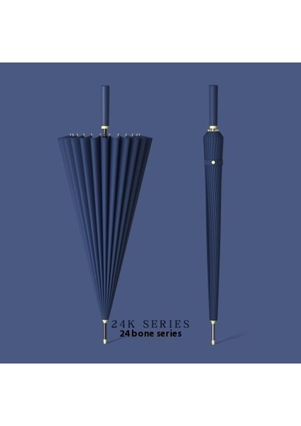 Japon Uzun Saplı Otomatik Şemsiye Sağlam Erkekler ve Kadınlar Büyük Güneşlik Yağmur ve Parlaklık Çift Kullanımlı (Yurt Dışından)