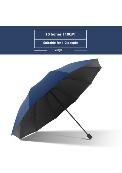 Şemsiye Erkek Büyük Boy Kadın Yağmur ve Güneşli Çift Kullanımlı Katlanır Güneş Şemsiyesi Güneş Kremi Uv Gölge Şemsiyesi (Yurt Dışından)