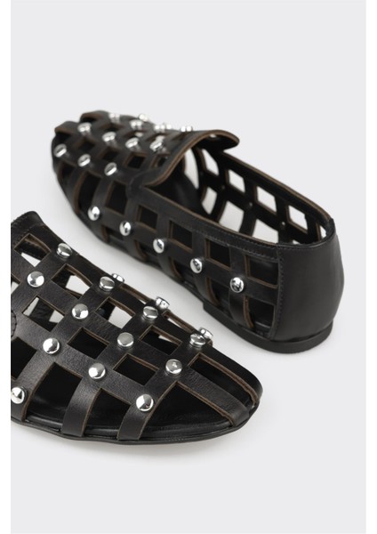 Siyah Deri Kadın Günlük Ayakkabı indirimleri