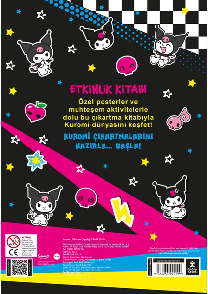 Kuromi - Çıkartma Çılgınlığı Etkinlik Kitabı (Sticker Kitabım + 100'den Fazla Sticker) fiyatları