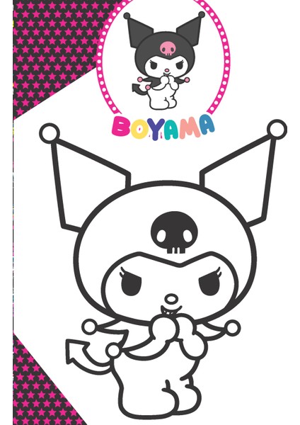 Kuromi - Çıkartma Çılgınlığı Etkinlik Kitabı (Sticker Kitabım + 100'den Fazla Sticker)