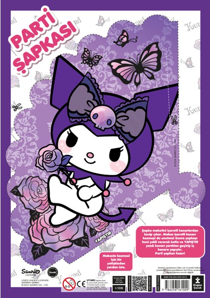 Kuromi - Parti Zamanı Çıkartmalı Boyama Kitabı (Stickerlı Boyama Kitabı ve Kes Yapıştır Hediyesi) fiyatları