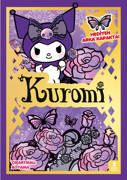 Kuromi - Parti Zamanı Çıkartmalı Boyama Kitabı (Stickerlı Boyama Kitabı ve Kes Yapıştır Hediyesi)