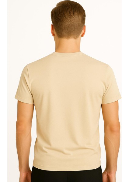 2025 Summer Erkek Premium Kısa Kol Tshirt %100 Pamuk Relax Fit Bisiklet Yaka fiyatları