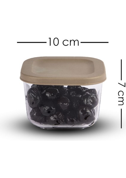 6'lı Soft Renkli Akrilik Kahvaltılık Saklama Kabı, Pembe, 320 ML, Parça Sayısı: 6-10