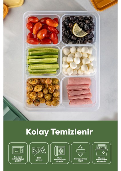 Çok renkli ve lezzetli kahvaltı seti, enerjik başlangıç için ideal! 11-15 parça