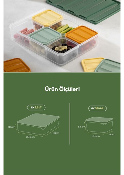 Çok renkli ve lezzetli kahvaltı seti, enerjik başlangıç için ideal! 11-15 parça