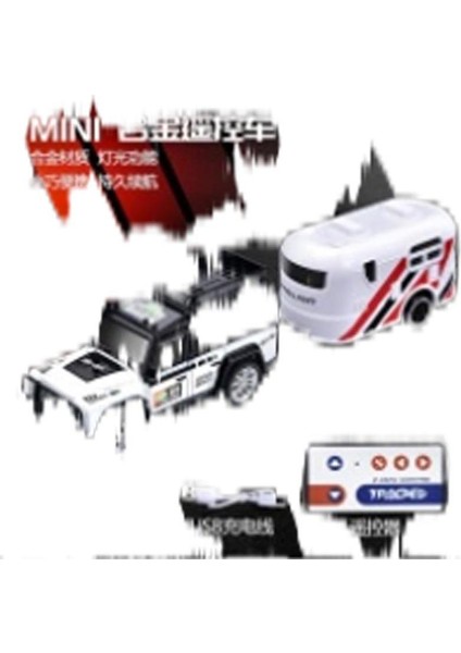 1:64 Yüksek Hassasiyetli Mini Alaşımlı Uzaktan Kumandalı Araba Şarj 2.4g Ayarlanabilir Hız Römork Simülasyon Modeli ile Off-Road Çocuklar (Yurt Dışından)