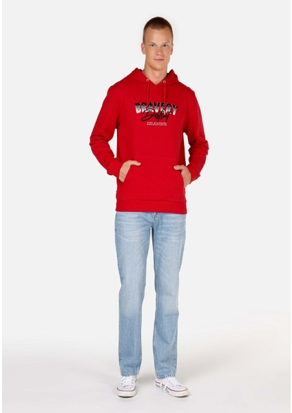 Regular Fit Erkek Kirmizi Sweatshirt modelleri
