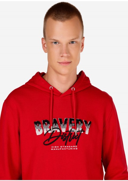 Regular Fit Erkek Kirmizi Sweatshirt fırsatları