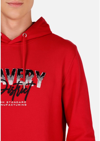Regular Fit Erkek Kirmizi Sweatshirt indirimleri