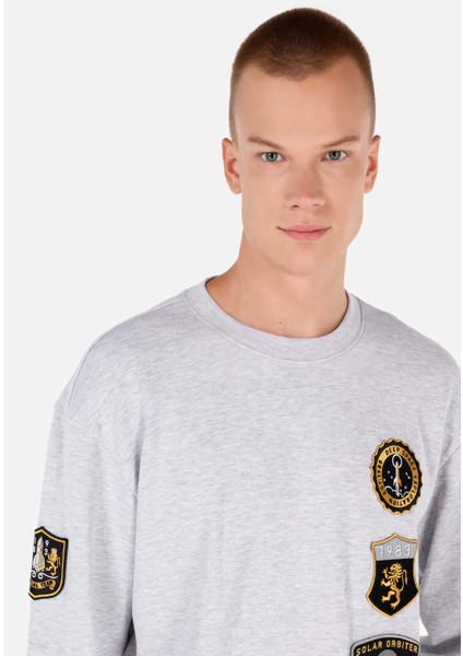 Comfort Fit Erkek Gri Sweatshirt fırsatları