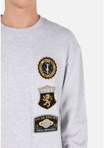 Comfort Fit Erkek Gri Sweatshirt indirimleri