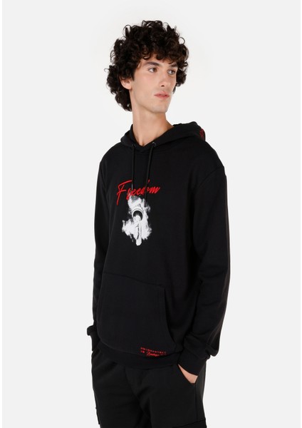 Regular Fit Erkek Siyah Sweatshirt fiyatları