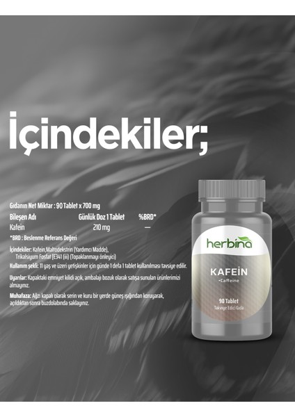 Kafein 90 Tablet