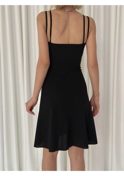 Kadın Şık Askılı Göğüs Detaylı Kloş Elbise Doğum Günü Elbisesi, Party Elbisesi Gece Elbisesi fiyatları