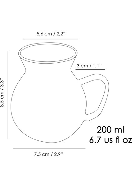 6'lı Renkli Kulplu Borosilikat Cam Çay Bardağı Seti - Kulplu Tombul Cam Bardak 200 ml