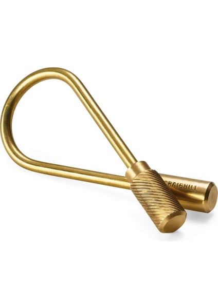 Closed Helix Keyring Brass -Paslanmaz Çelik Açılabilir Vidalı Helis Anahtarlık Altın