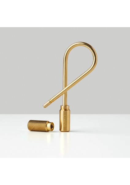 Closed Helix Keyring Brass -Paslanmaz Çelik Açılabilir Vidalı Helis Anahtarlık Altın modelleri
