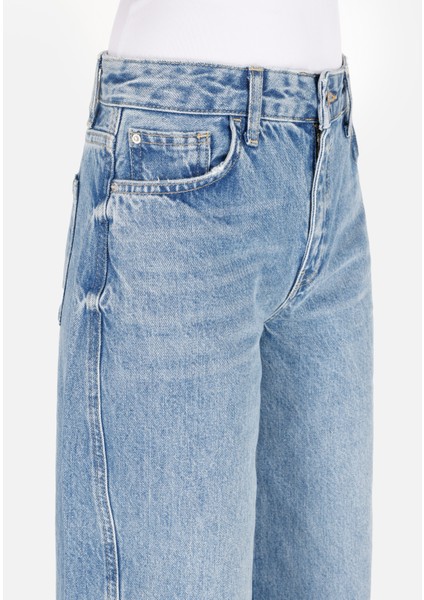 Balloon Fit Kadın Indigo Jean Pantolon indirimleri