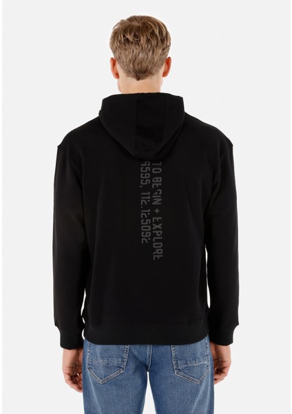 Comfort Fit Erkek Siyah Sweatshirt fiyatları
