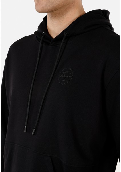 Comfort Fit Erkek Siyah Sweatshirt fırsatları