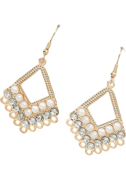 Basit Saplama Küpeler Çok Yönlü Popüler Kişilik Sokak Çekim Küpeleri (Yurt Dışından)