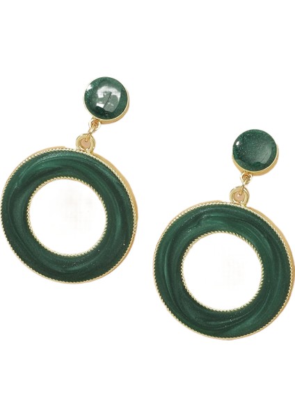 Basit Saplama Küpeler Çok Yönlü Popüler Kişilik Sokak Çekim Küpeleri (Yurt Dışından)