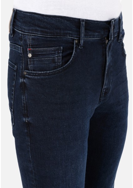 Skinny Fit Düşük Bel Dar Paça Erkek Lacivert Jean Pantolon fırsatları