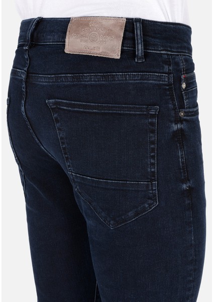 Skinny Fit Düşük Bel Dar Paça Erkek Lacivert Jean Pantolon indirimleri
