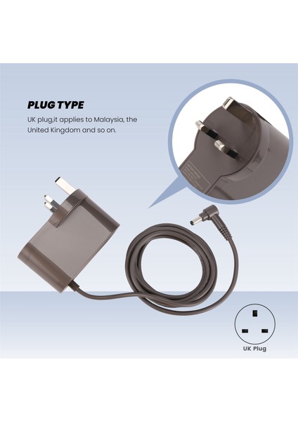 Dyson V10 V11 Elektrikli Süpürge Şarj Cihazı 30.45V-1.1A Elektrikli Süpürge Güç Adaptörü-Uk Fişi Için Adaptör (Yurt Dışından) modelleri