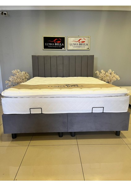 Aycha Set (Baza-Başlık-Yatak Dahil) Çift Kişilik