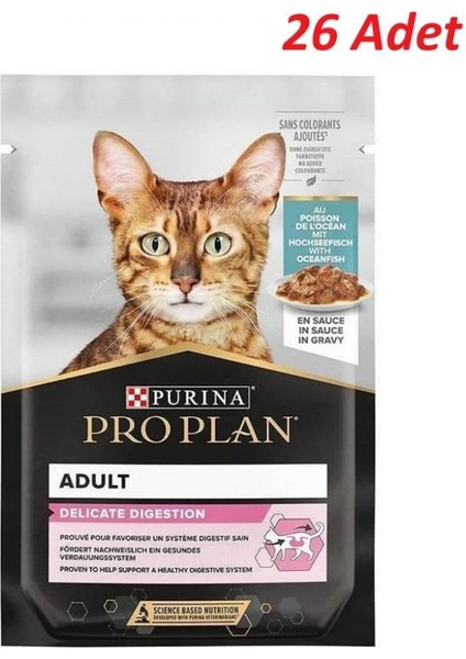 Pouch Sos Içinde Okyanus Balıklı Yetişkin Kedi Konservesi 85 Gr*26 Adet