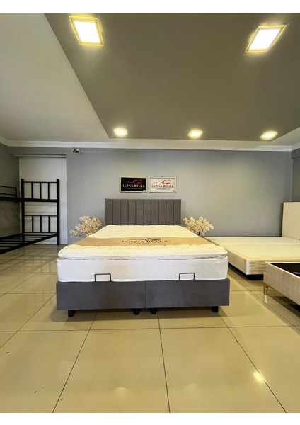 Aycha Set (Baza-Başlık-Yatak Dahil) Çift Kişilik