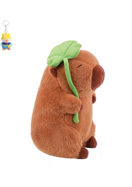 Lotus Yaprağı Capybara Çirkin Sevimli Kapibala Peluş Bebek Oyuncak Yastık Yaratıcı (Yurt Dışından)