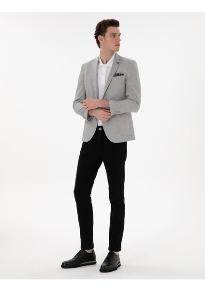 Erkek Gri Ex. Slim Fit Ceket 50302432-VR024 fırsatları
