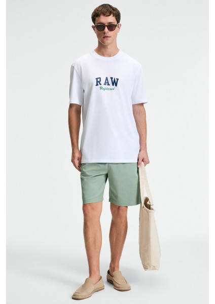 Tasty Erkek %100 Pamuk Oversize Fit Baskılı Kısa Kollu Yuvarlak Yakalı Beyaz T-Shirt fırsatları